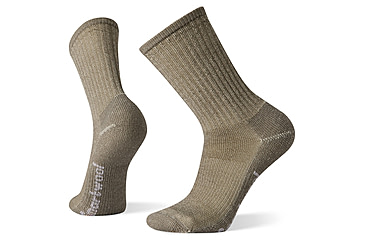 Image of Smartwool Hike Classic Edition Light Cushion Crew Socks, Taupe, 2XL, SW0129002361XXL000