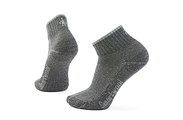 Image of Smartwool Hike Classic Edition Light Cushion Second Cut Ankle Socks, Medium Gray, Medium, SW002690052100M000