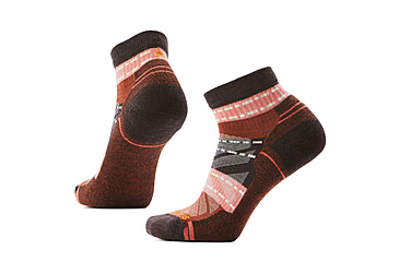 Image of Smartwool Hike Light Cushion Margarita Ankle Socks - Womens, Chestnut, Small, SW001579207100S000