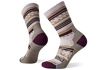 Image of Smartwool Hike Light Cushion Margarita Crew Socks - Womens, Purple Eclipse, Medium, SW001586H761-M