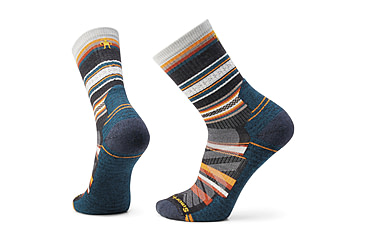 Image of Smartwool Hike Light Cushion Panorama Crew Socks - Mens, Charcoal, Medium, SW002160003100M000