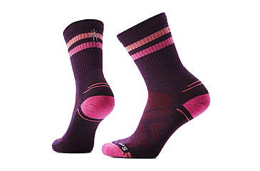 Image of Smartwool Hike Light Cushion Tube Stripe Crew Socks - Womens, Purple Iris, Small, SW001578L90100S000