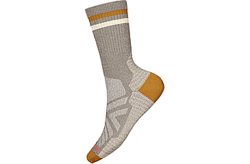 Image of Smartwool Hike Light Cushion Tube Stripe Crew Socks - Womens, Taupe-Natural Marl, Medium, SW001578G261-M
