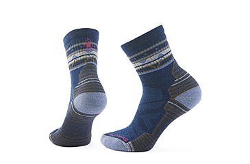 Image of Smartwool Hike Light Cushion Zig Zag Valley Mid Crew Socks - Womens, Alpine Blue, Small, SW001580B25100S000