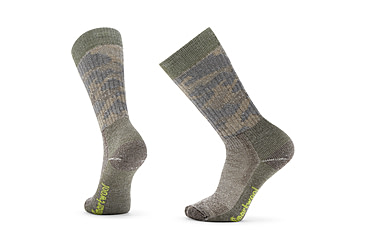 Image of Smartwool Hunt Classic Edition Full Cushion Camo Tall Crew Socks, Chestnut, Medium, SW002265207100M000