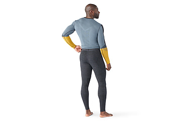 Image of Smartwool Intraknit Active Base Layer Bottom - Mens, Charcoal Heather/Black, 2XL, SW0168290111-XXL