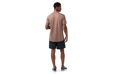 Image of Smartwool Mens Merino Hemp Blend Short Sleeve Polo - Mens, Sable Brown Heather, 2XL, SW016580N211XXL000