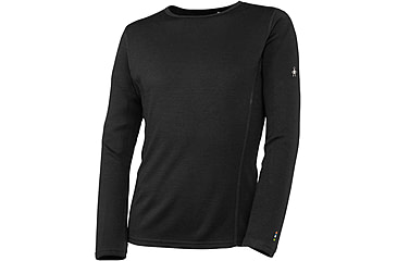 Image of Smartwool Merino 250 Baselayer Crew - Kids, Black, Medium, SW0SN110001-M