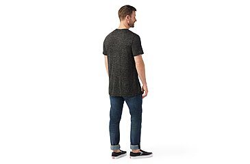 Image of Smartwool Merino Hemp Blend Short Sleeve Pocket Tee - Mens, Black Heather, Small, SW017026A52100S000