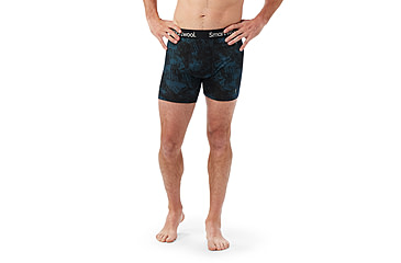 Image of Smartwool Merino Print Boxer Brief Boxed - Mens, Twilight Blue Mountain, 2XL, SW017005P631XXL000