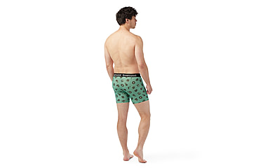 Image of Smartwool Merino Print Boxer Brief Boxed - Mens, Zen Green Trail Ride, Extra Large, SW017005P6510XL000