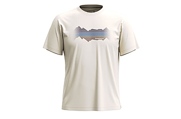 Image of Smartwool Mountain Horizon Short Sleeve Graphic Tee, Almond, 2XL, SW002763L311XXL000