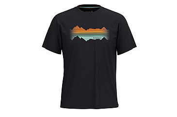 Image of Smartwool Mountain Horizon Short Sleeve Graphic Tee, Black, Small, SW002763001100S000