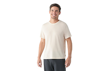Image of Smartwool Perfect Crew Short Sleeve Tee - Mens, Almond, Extra Large, SW002297L3110XL000