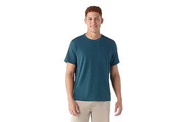 Image of Smartwool Perfect Crew Short Sleeve Tee - Mens, Twilight Blue, 2XL, SW002297G741XXL000