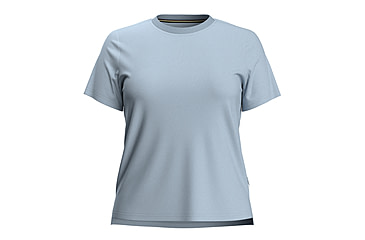 Image of Smartwool Perfect Crew Short Sleeve Tee - Womens, Winter Sky Heather, Extra Large, SW002381M061XL