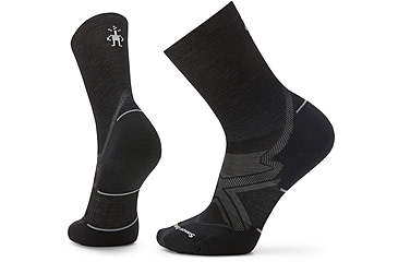 Image of Smartwool Run Cold Weather Targeted Cushion Crew Socks - Mens, 001 Black, Extra Large, SW001905001XL
