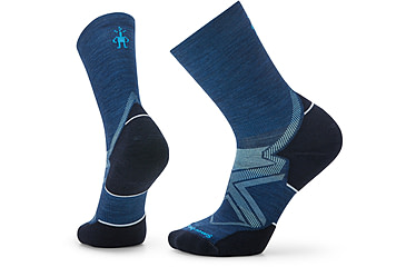 Image of Smartwool Run Cold Weather Targeted Cushion Crew Socks - Mens, B25 Alpine Blue, Medium, SW001905B25M