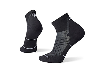 Image of Smartwool Run Targeted Cushion Ankle Socks - Mens, Black, Extrta Large, SW001661001XL