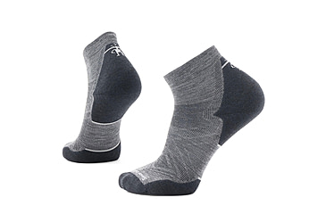 Image of Smartwool Run Targeted Cushion Ankle Socks - Mens, Medium Gray, Medium, SW001661052100M000