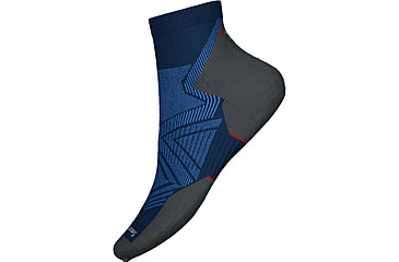 Image of Smartwool Run Targeted Cushion Ankle Socks - Unisex, Deep Navy, Medium, SW0016610921-M