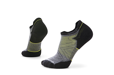 Image of Smartwool Run Targeted Cushion Low Ankle Socks - Mens, Medium Gray, Small, SW001659052100S000