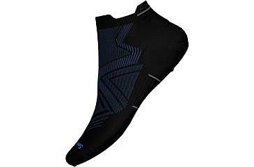 Image of Smartwool Run Targeted Cushion Low Ankle Socks - Unisex, Black, Small, SW0016590011-S