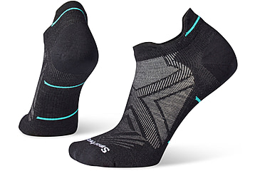 Image of Smartwool Run Zero Cushion Low Ankle Socks - Womens, 001 Black, Medium, SW001668001M