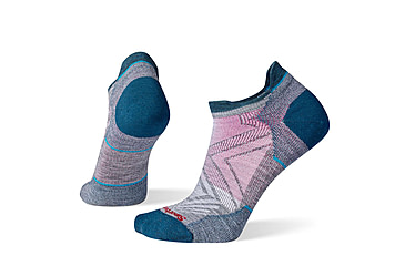 Image of Smartwool Run Zero Cushion Low Ankle Socks - Womens, Medium Gray, Extra Large, SW00166805210XL000