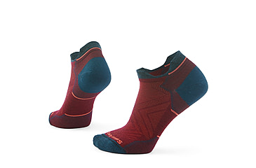Image of Smartwool Run Zero Cushion Low Ankle Socks - Womens, Tibetan Red, Medium, SW001668A25100M000