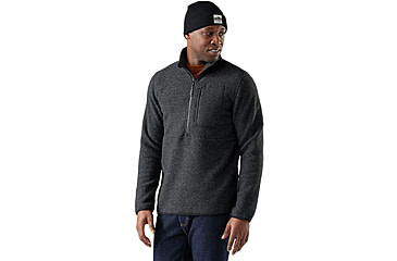 Image of Smartwool Second Cut Fleece 1/2 Zip - Mens, Charcoal, Medium, SW002958003100M000
