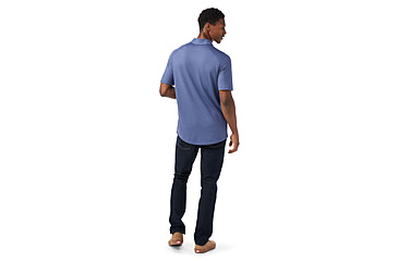 Image of Smartwool Short Sleeve Button Down - Mens, Nightfall Blue, Small, SW016963P43100S000