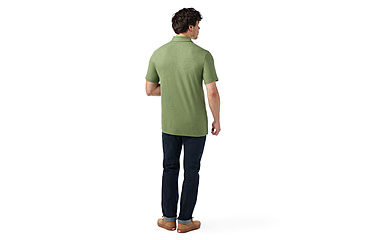 Image of Smartwool Short Sleeve Polo - Mens, Fern Green, Large, SW002361N06100L000