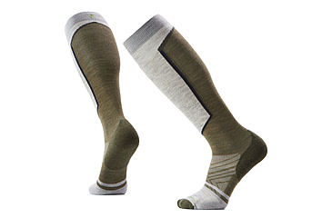 Image of Smartwool Ski Targeted Cushion OTC Socks - Mens, Ash, Medium, SW001910069100M000