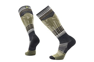 Image of Smartwool Ski Targeted Cushion Summit Shot OTC Socks - Mens, Black, Extra Large, SW00248800110XL000