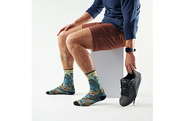 Image of Smartwool Bike Zero Cushion Rugged Ride Print Crew Socks
