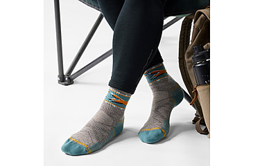 Image of Smartwool Hike Light Cushion Fox Meadow Mid Crew Socks - Womens