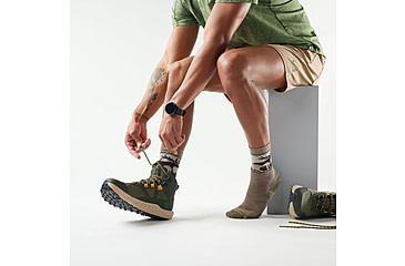 Image of Smartwool Hike Light Cushion Mountain Moose Crew Socks - Mens