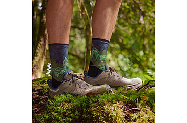 Image of Smartwool Trail Run Targeted Cushion Neature Print Crew Socks