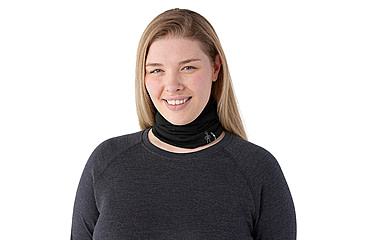 Image of Smartwool Thermal Merino Reversible Neck Gaiter, Black-Black, One Size, SW0170710011FM