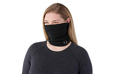 Image of Smartwool Thermal Merino Reversible Neck Gaiter, Black-Black, One Size, SW0170710011FM