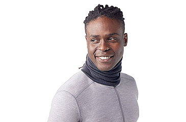 Image of Smartwool Thermal Merino Reversible Neck Gaiter, Charcoal Heather, One Size, SW0170710101FM