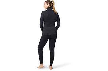 Image of Smartwool Thermal Merino Rib Turtleneck - Womens, 010 Charcoal Heather, Small, SW016690010S