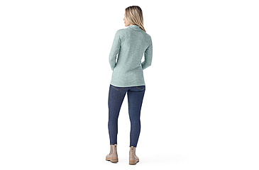 Image of Smartwool Thermal Merino Rib Turtleneck - Womens, Arctic Green Heather, Medium, SW016690N67M
