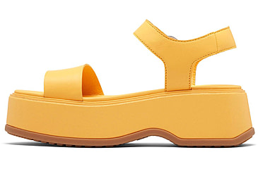 Image of Sorel Dayspring Ankle Strap Sandal - Womens, Yellow Ray/Yellow Ray, 7.5, 2069731-756-7.5