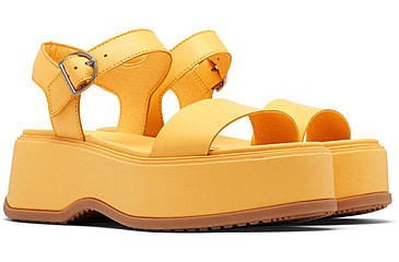 Image of Sorel Dayspring Ankle Strap Sandal - Womens, Yellow Ray/Yellow Ray, 7.5, 2069731-756-7.5