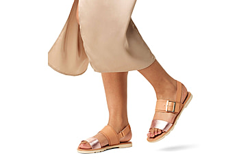 Image of Sorel Ella III Slingback - Womens, Honest Beige/Honey White, 8.5, 2069721-246-8.5