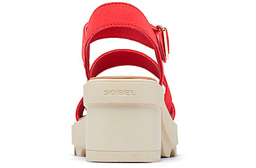 Image of Sorel Joanie Heel Ankle Strap Sandals - Womens, Red Glo/Honey White, 9, 2069761-617-9