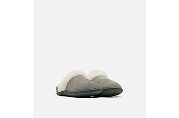 Image of Sorel Nakiska Slide LI Slippers - Womens, Quarry/Grill, 6US, 1902881053-6