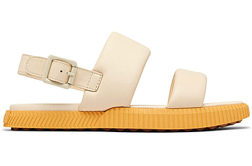 Image of Sorel Ona Streetworks Go-To Flat Sandal - Womens, Honey White/Yellow Ray, 9.5, 2070231-292-9.5